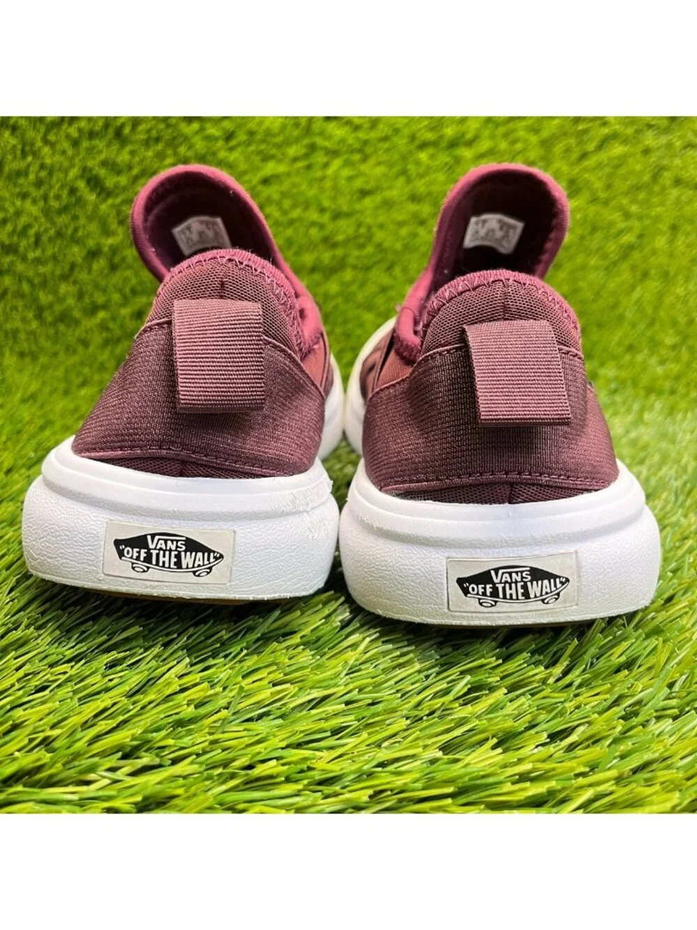 Vans UltraRange Gore Womens Size 9 Burgundy White Athletic Skate Shoes Sneakers